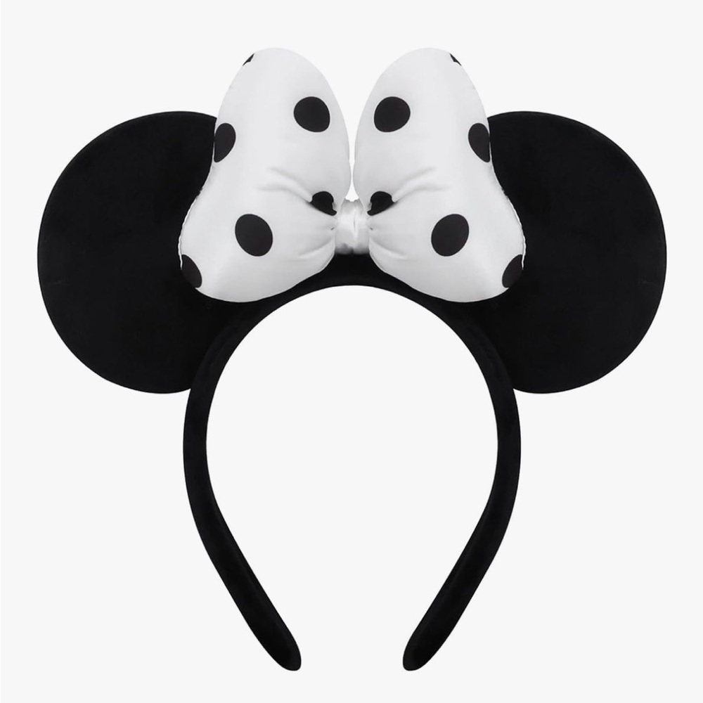 Polka Dot Bow Mouse Ears Headband